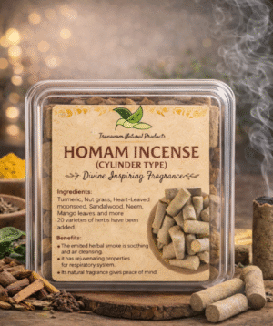 Homam Incense – Cylinder Type ( 1 box - 16 Pieces )